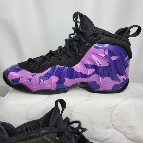 NIKE LITTLE POSITE PRO (GS) BLCK/COURT PURPLE [644792 012] SIZE 5Y - Picture 3 of 8